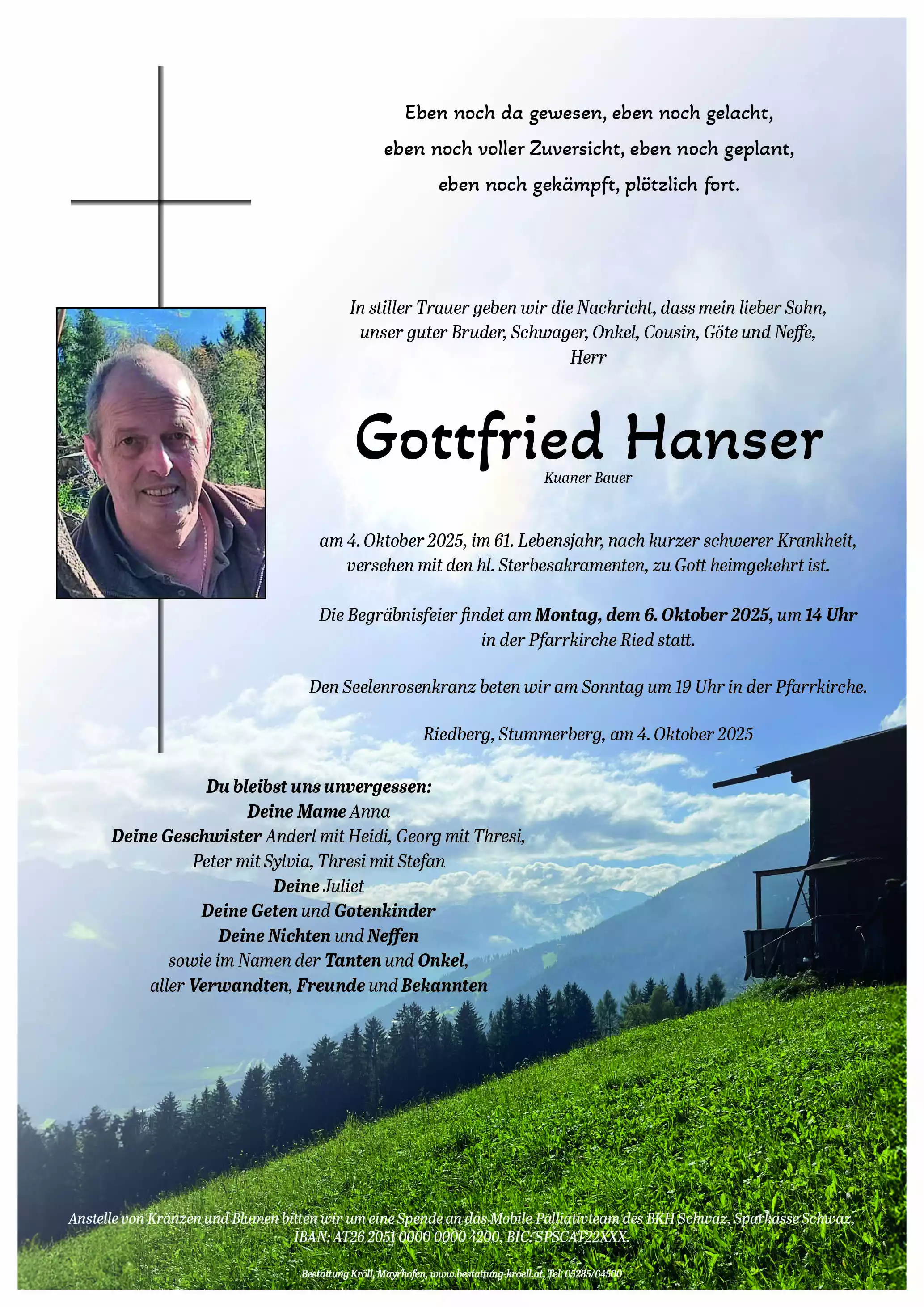 Parte von Gottfried Hanser